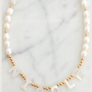 Perzonalized pear necklace 12”